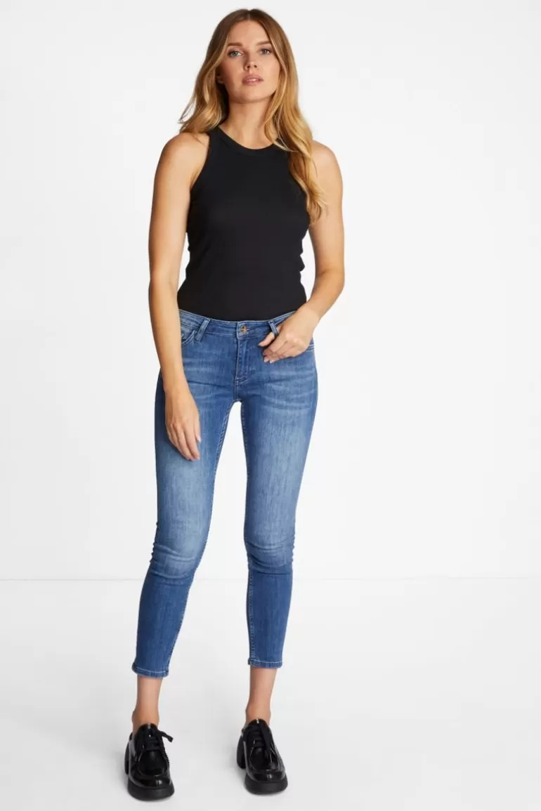 Damen Rich & Royal Skinny | Denim In Satin-Stretch