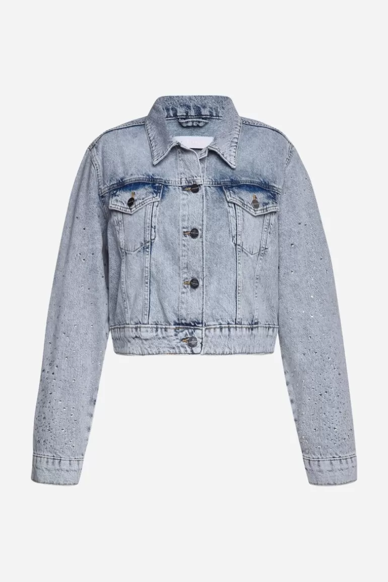 Damen Rich & Royal Übergangsjacken | Denim-Jacke Mit Strassdetails