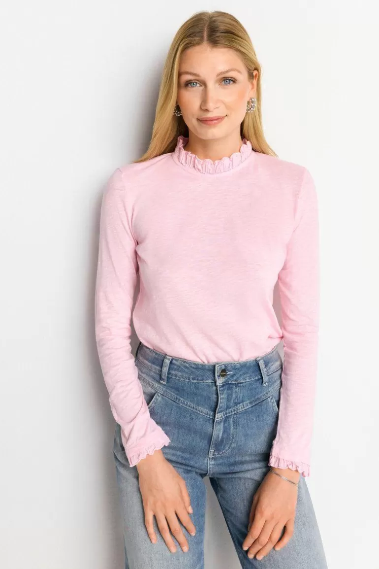 Damen Rich & Royal Longsleeves | Longsleeve Mit Frill-Kragen