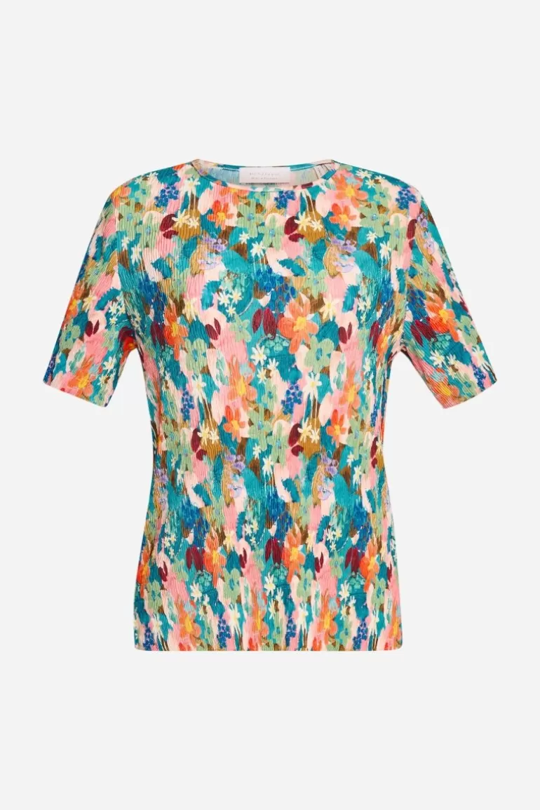 Damen Rich & Royal T-Shirts | T-Shirt In Crinkle-Optik