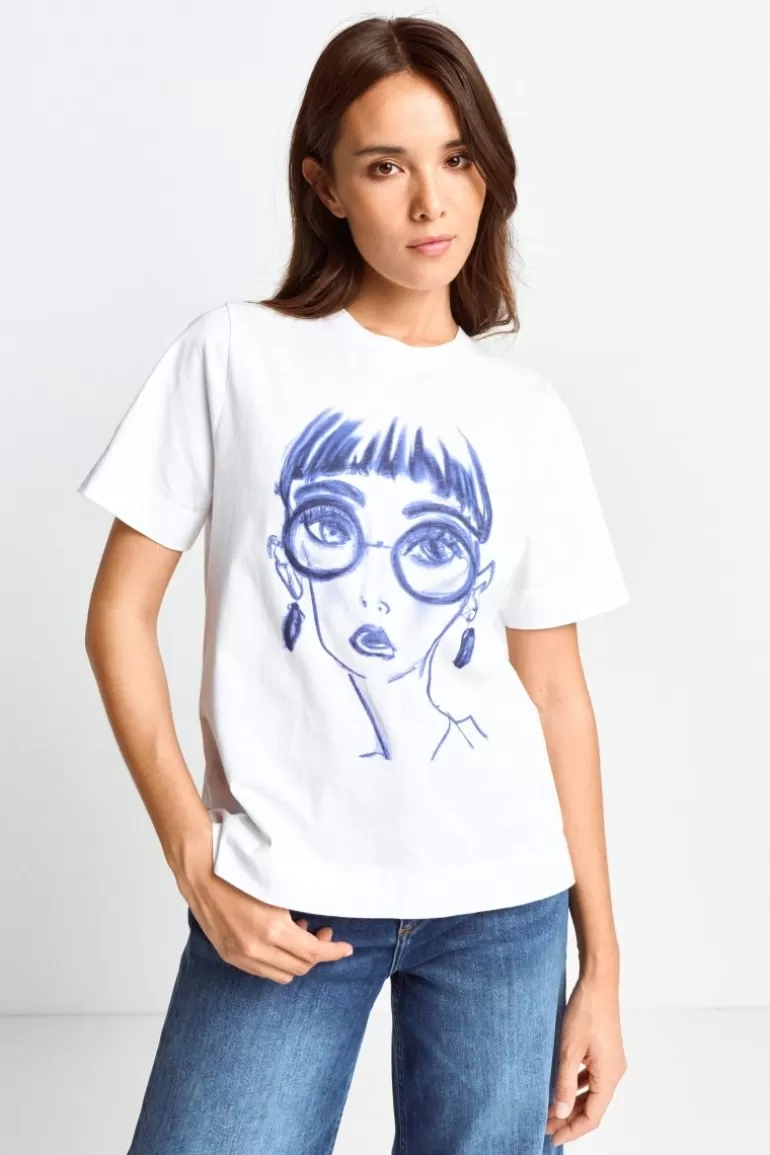 Damen Rich & Royal T-Shirts | T-Shirt Mit Fashion-Print