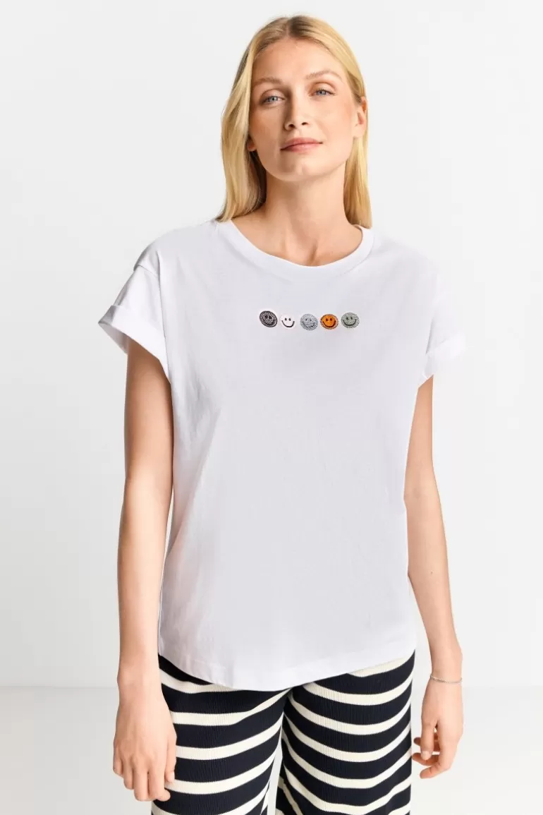 Damen Rich & Royal T-Shirts | T-Shirt Mit Strass-Applikationen