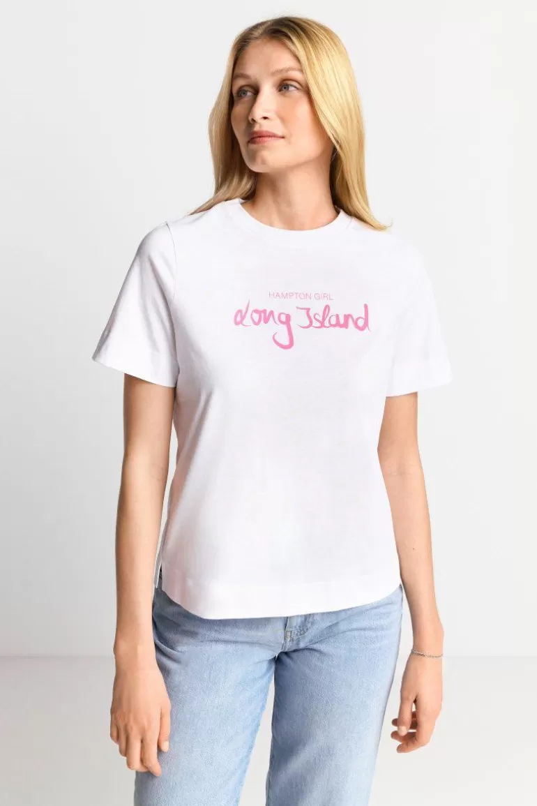 Damen Rich & Royal T-Shirts | Weißes T-Shirt Mit Schriftzug