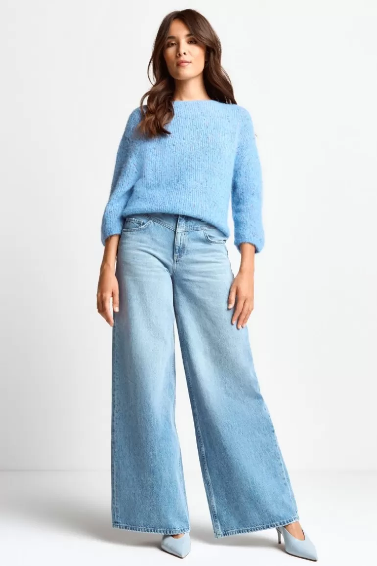 Damen Rich & Royal Wide Leg | Wide Leg Denim Mit Passe